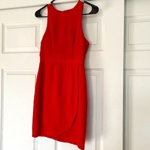 TOBI SLEEVELESS RED DRESS